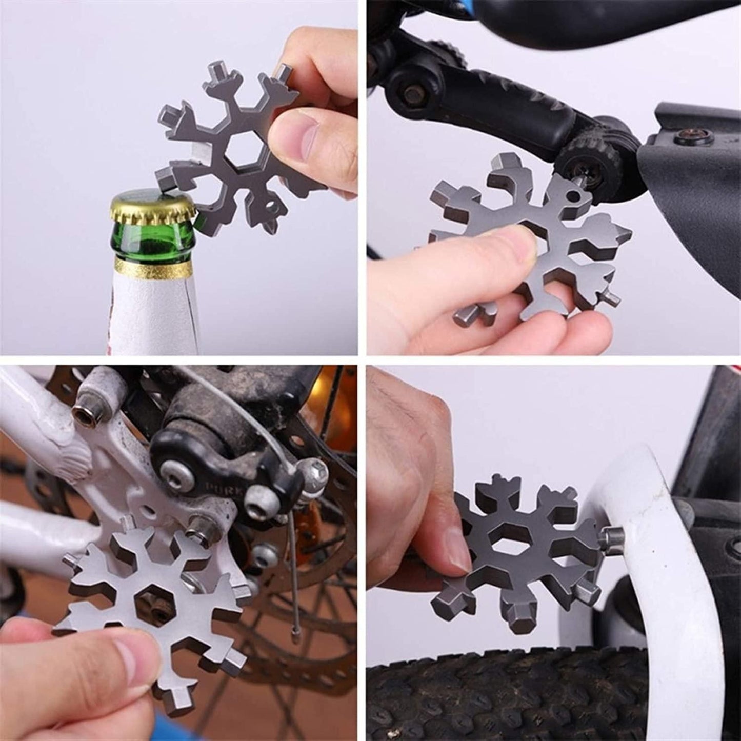 Screwdriver Tool-18 in 1 Multi-Purpose Snowflake Shaped Stainless Steel Screwdriver Tool