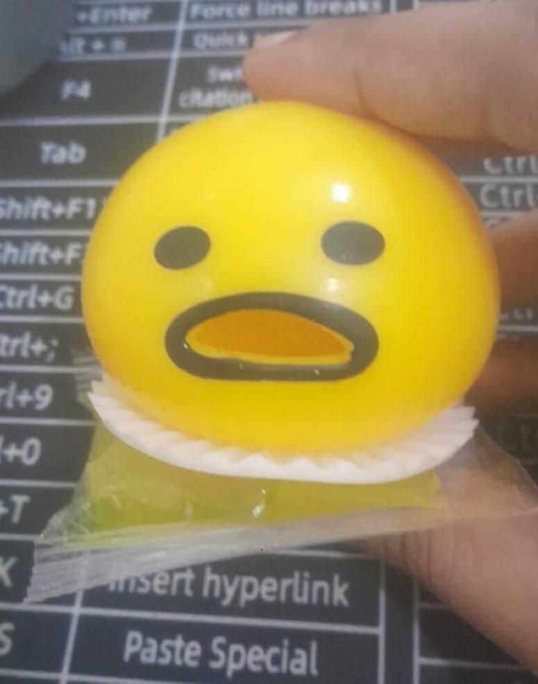 Squishy Vomitive Egg Yolk Anti Stress Reliever